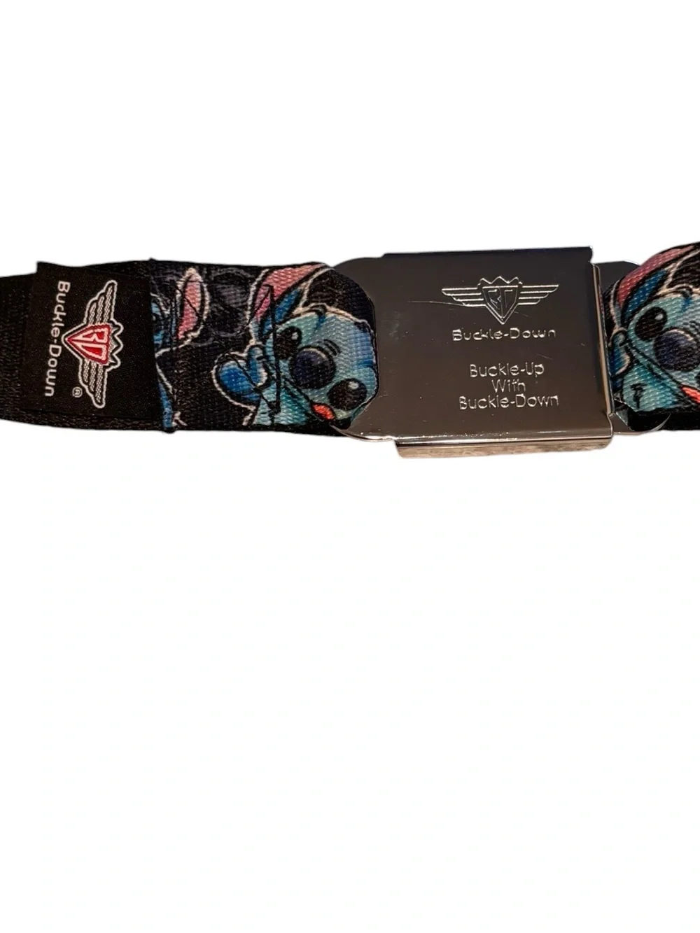 Buckle-Down Stitch Poses Seatbelt Belt - Lilo & Stitch